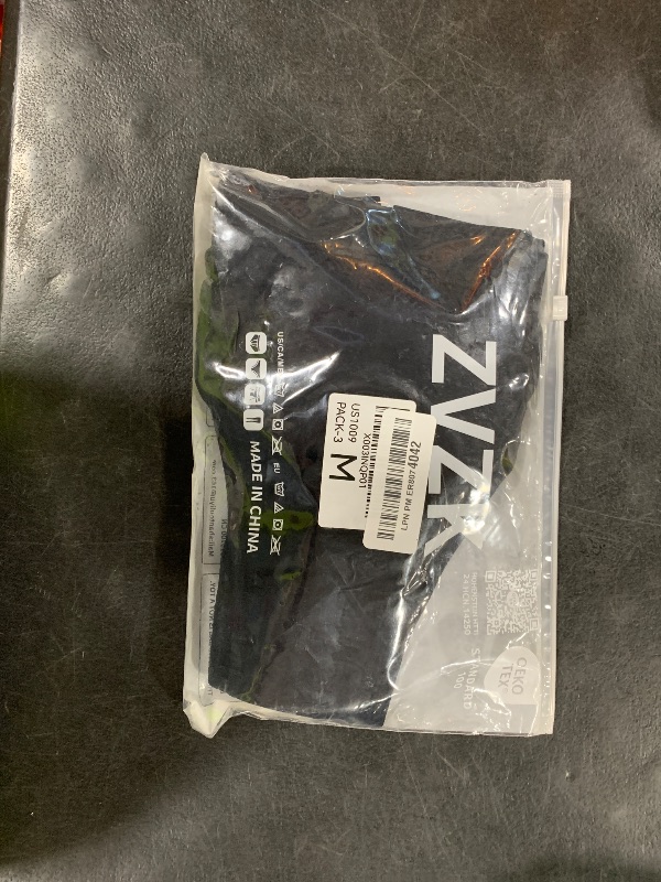 Photo 1 of ZVZK Period Underwear for women - Leak Proof Period Thongs,Heavy Flow Absorbent Period Panties, Menstrual G-Strings(M 3Black)