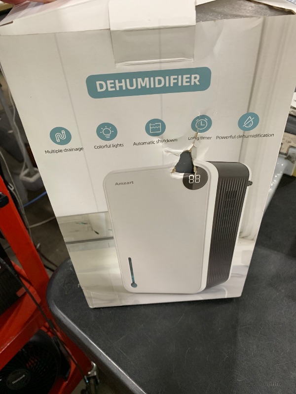 Photo 1 of Dehumidifier, Dehumidifiers for Home (1000 sq.ft), 98 OZ Dehumidifier for Basement Bathroom Bedroom, Auto Shut Off Dehumidifiers, Timer Setting, Digital Display, Drain Hose, 7 Colors Light, Black