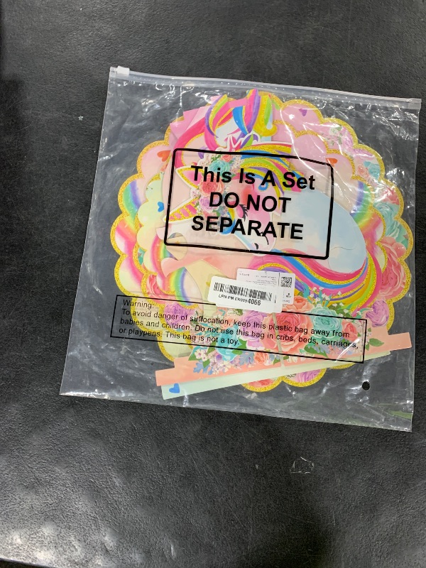 Photo 1 of 3 Tier Unicorn Cupcake Stand Party Decorations Rainbow Unicorn Birthday Cupcake Holder Dessert Tower for Kids Party Baby Shower Wedding Family, Cute Color