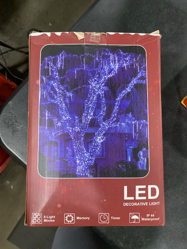 Photo 1 of 1500 LED Christmas Lights Outdoor Use, 492ft 8 Lighting Modes Fairy Lights for Outside, Christmas Tree Lights Outdoor IP44 Waterproof for Xmas Patio Fence Deck Balcony Garden Decor Blue & Cool White