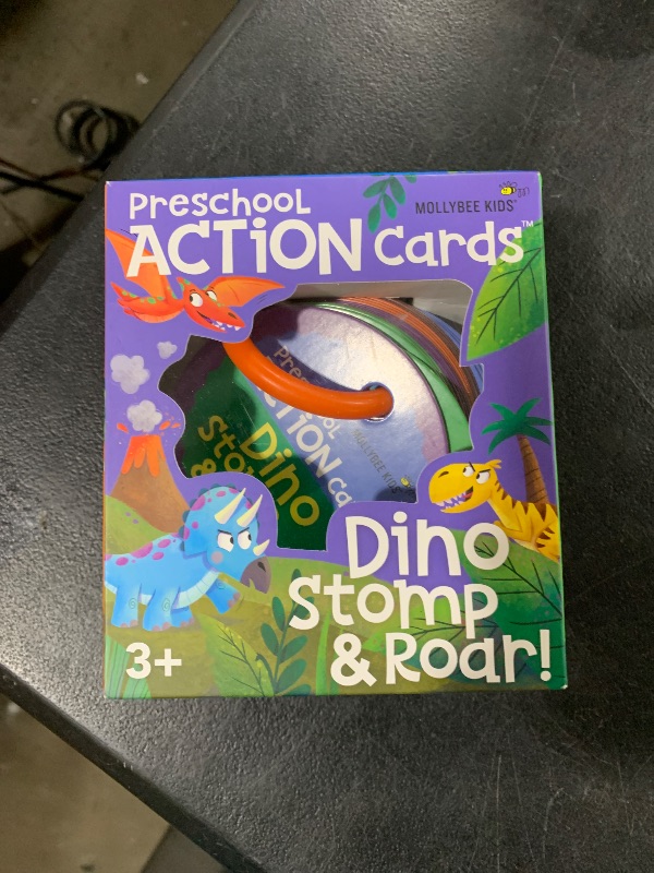 Photo 1 of MOLLYBEE KIDS Dino Stomp and Roar, Toddler and Preschool Dinosaur Activity Cards, Gifts for 3, 4 Year Olds, Toddler Activities