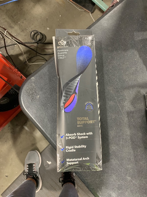Photo 1 of Spenco Total Support Max Shoe Insoles - Orthotic Metatarsal Arch Support Inserts - Absorbs Shock, Reduces Over-Pronation, Conforms to Foot Contours, Deep Heel Cupping Women's 9-10.5/Men's 8-9.5