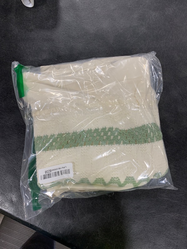 Photo 1 of MIULEE Set of 2 Sage Green Boho Decorative Pillow Covers 20x20 Inch Farmhouse Rustic Couch Throw Pillows Modern Summer Cotton Cushion Covers Retro Cute Macrame Woven Home Decor for Bed Sofa Chair