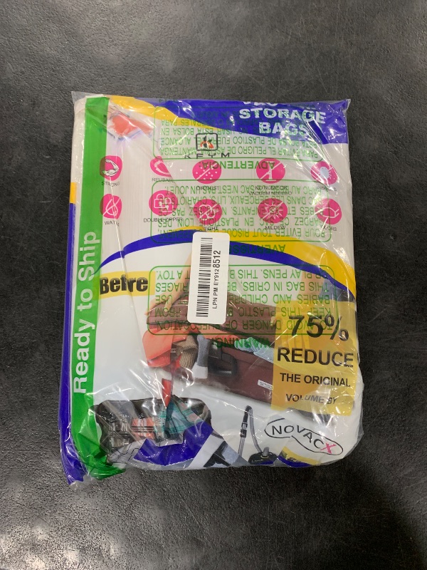 Photo 1 of 10Pack Travel Space Saver Bags (4 x S, 3 x L, 3 xL), Reusable KFYM Vacuum Travel Storage Bag, Saves 75% of Storage Space, Roll-Up Compression, No Need For Vacuum Machine Or Pump
