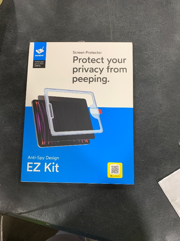 Photo 1 of MOBDIK Privacy Screen Protector Compatible with iPad Pro 13 Inch 2024 M4, Anti Spy, 9H Tempered Glass, EZ Kit 1 Pack