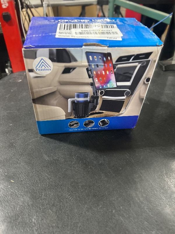 Photo 1 of Peastrex Cup Holder Tablet Mount, Ipad Cup Holder Car Mount with Adjustable Arm for Tablet iPhone 3-13in iPad Pro Air Mini, Fire, iPhone 15, Galaxy S24 Z Fold 5