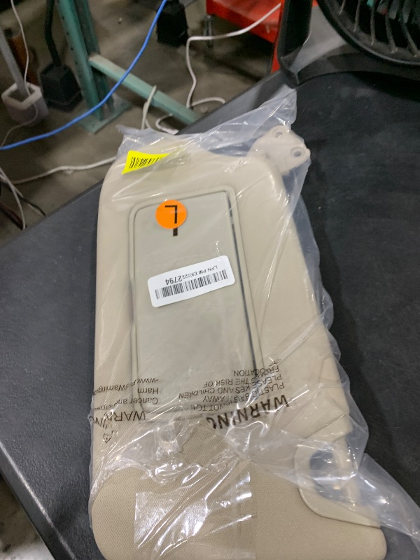 Photo 1 of Beige Driver Left Side Sun Visor Replacement Compatible with 2013 2014 2015 2016 2017 2018 Nissan Altima Without Sunroof Replace 96401-3TA2A