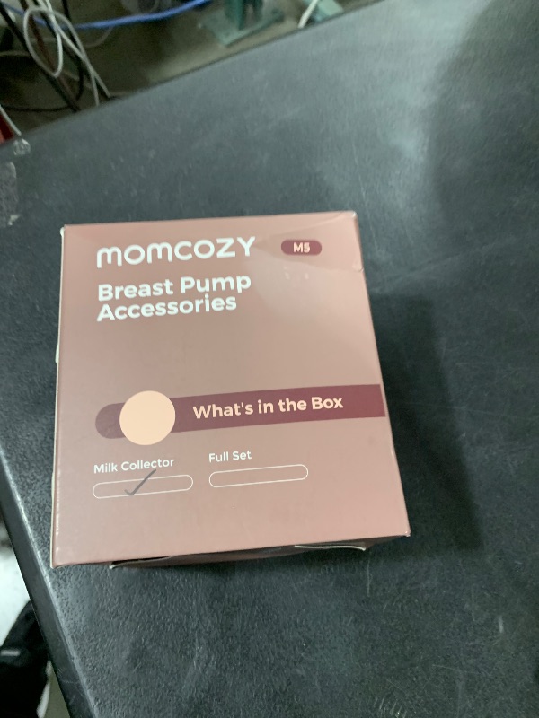 Photo 1 of Momcozy Full Set Collector Cup Only Compatible with Momcozy M5 NOT for Others. Original M5 Breast Pump Replacement Accessories (160ml, with Double-Sealed Flange 24mm)