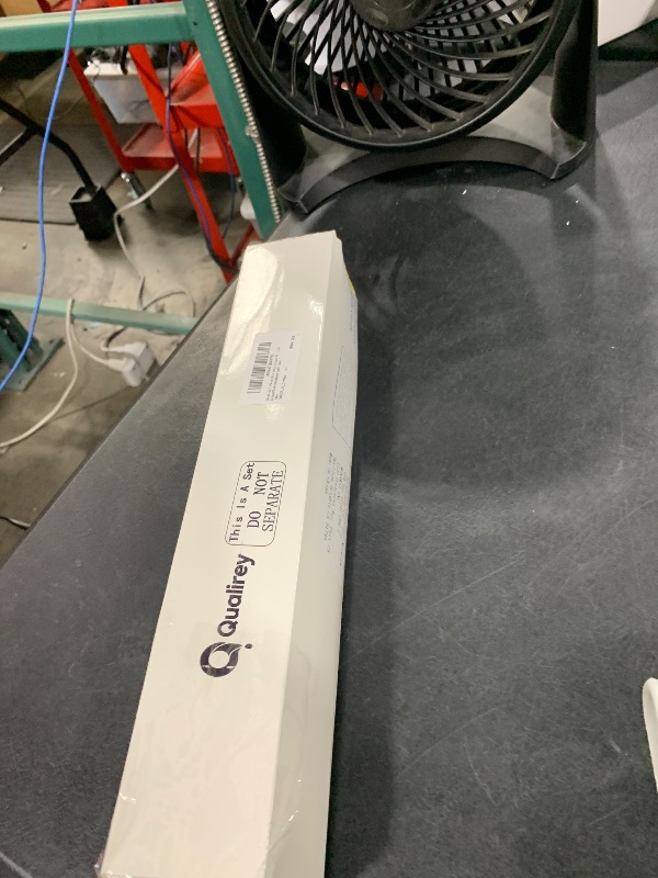 Photo 1 of Qualirey 1 Pack UV Lamp Ozone Free, 253.7nm Wavelength UVC Germicidal Lamp 110V with ON/Off Switch Cord, Plug, Connector and Screw Tools for Closet/Cabinet/Bathroom (8w)