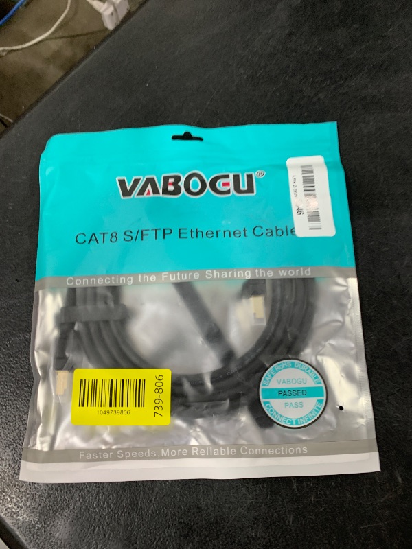 Photo 1 of Cat 8 Ethernet Cable, 1.5Ft 3Ft 6Ft 10Ft 15Ft 20Ft 30Ft 40Ft 50Ft 60Ft 100Ft Heavy Duty High Speed Internet Network Cable, Professional LAN Cable Shielded in Wall, Indoor&Outdoor