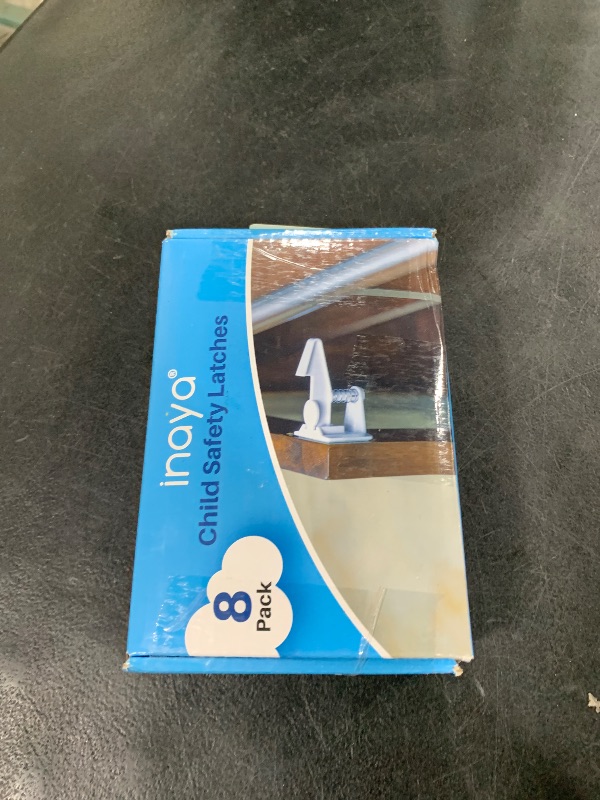 Photo 1 of Inaya Cabinet Locks Baby Proofing - Child Proof Drawer Locks - Child Safety Cabinet Latches with 3M Adhesive Easy Installation - No Drilling or Extra Screws (8 Pack)