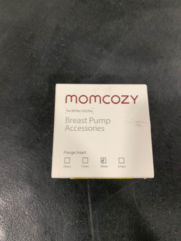 Photo 1 of Momcozy Flange Insert 19mm Compatible with 24mm Flange/Shield of Most Pumps, Insert for Breast Pump Replacement Accessories, 4PCS 19mm