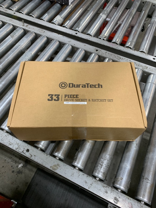 Photo 1 of DURATECH 1/2" Drive Socket Set, 33-piece, Including Metric/SAE Sockets, 1/2-Inch Ratchet, Breaker Bar and Socket Adapters