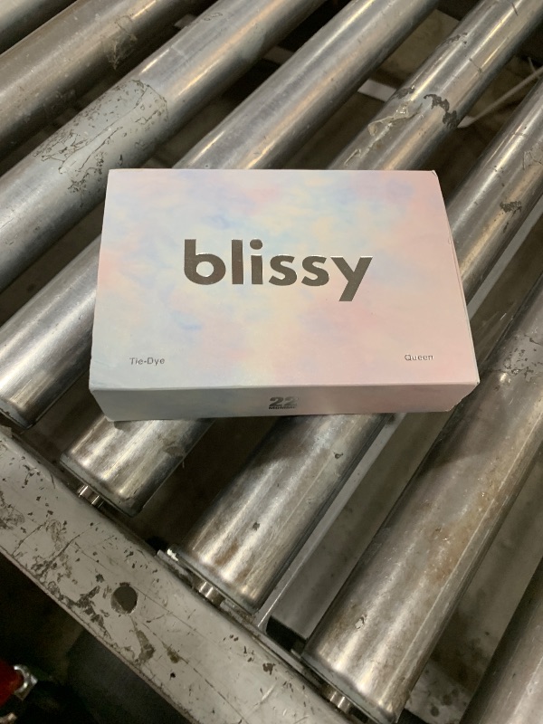 Photo 1 of Blissy Silk Pillowcase - 100% Pure Mulberry Silk - 22 Momme 6A High-Grade Fibers - Silk Pillow Cover for Hair & Skin - Regular, Queen & King (Tie Dye, Queen)