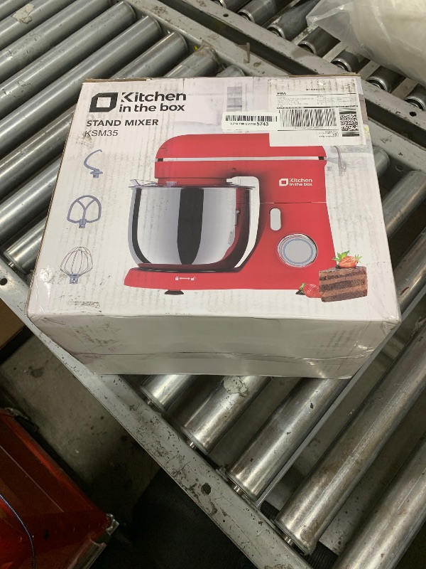 Photo 1 of Kitchen in the Box Stand Mixer, 3.5QT Two Bowls Small Kitchen Electric Mixer, 10-Speed Portable Lightweight Matte Finish with Egg Whisk, Dough Hook, Beater (Onyx Black, 3.5QT)