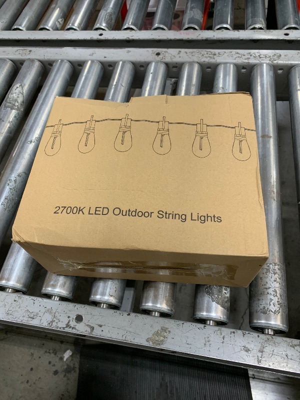 Photo 1 of Brightever LED Outdoor String Lights 100FT Patio Lights with 30+2 Shatterproof S14 Dimmable Edison Bulbs, Vintage LED String Lights for Outside, Waterproof Bistro Lights for Party, Birthday, Holiday