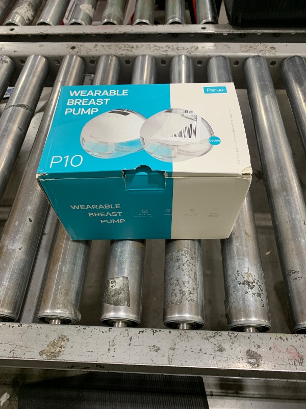 Photo 1 of Paruu P10 Hands Free Breast Pump Wearable, 338mmHg Strong Suction, Low Noise, 4 Modes & 9 Levels, Electric Breast Pump Portable, Smart Display, 19/21/24/28mm Insert/Flange, 2 Pack (White)
