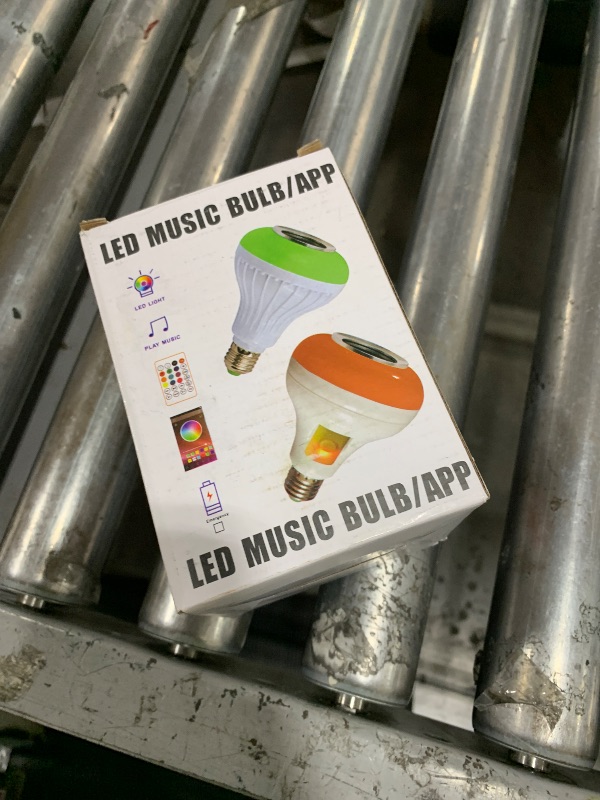 Photo 1 of LED RGB Bulb Light Smart Bluetooth Music Speaker Changing Color Lamp Shower Head with Remote for Living Room Bathroom