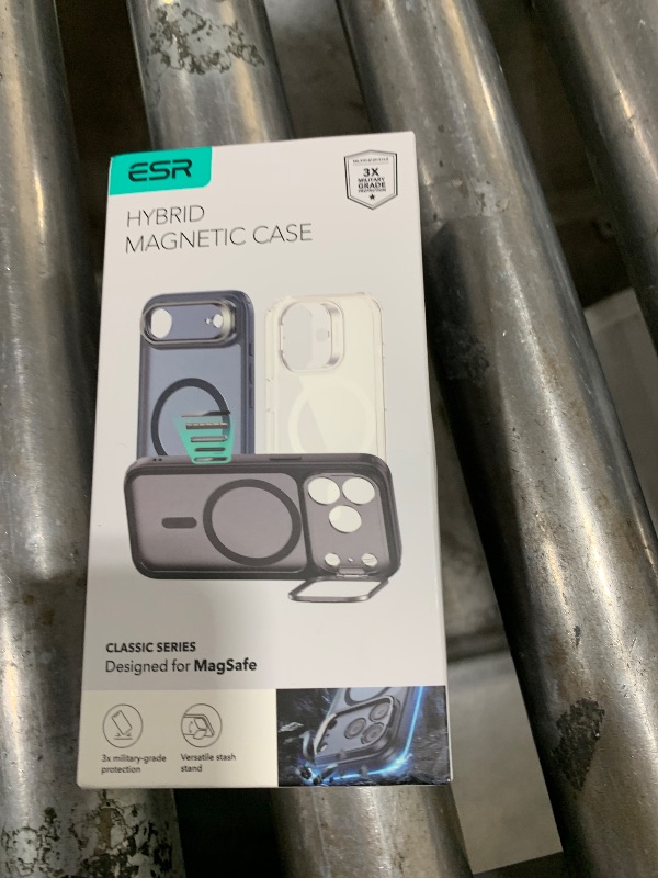 Photo 1 of ESR for iPhone Air Case with Stash Stand, Camera Control Cover Compatible with MagSafe, Military-Grade Drop Protection Magnetic Phone Case for iPhone 17 Air Case, Scratch-Resistant Back Cover,Clear