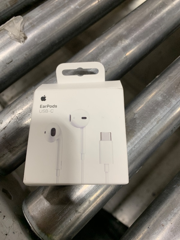 Photo 1 of Apple EarPods Headphones with USB-C Plug, Wired Ear Buds with Built-in Remote to Control Music, Phone Calls, and Volume