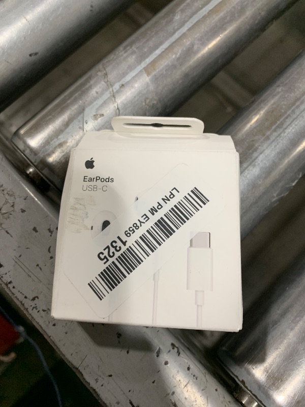 Photo 1 of Apple EarPods Headphones with USB-C Plug, Wired Ear Buds with Built-in Remote to Control Music, Phone Calls, and Volume