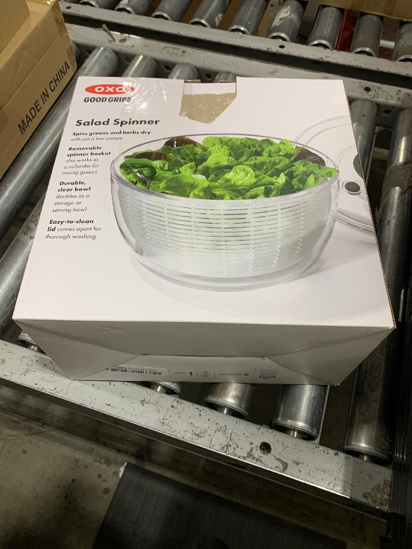 Photo 1 of OXO Good Grips Salad Spinner | Lettuce Spinner | Fruit Washer | Fruit Washing Bowl with Strainer | Vegetable Cleaner | Salad Cleaner | Lettuce Washer | 6.22 Quart Capacity