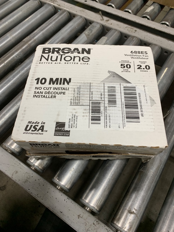 Photo 1 of Broan-NuTone® Bathroom Exhaust Fan, 50 CFM Modern Grille, Energy Star Fan, 2.0 Sones