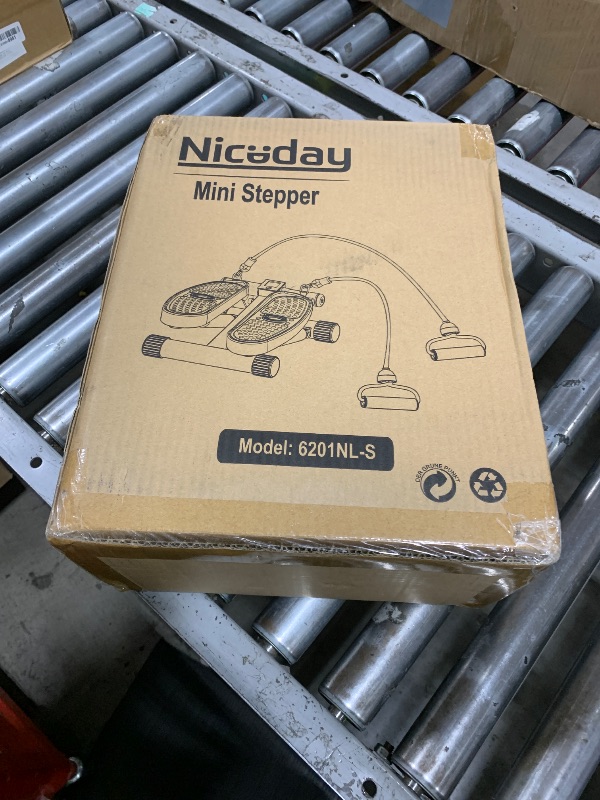 Photo 1 of Niceday Steppers for Exercise, Mini Stair Stepper with Resistance Bands at Home Workout Equipment with 300LBS Loading Capacity, Hydraulic Fitness Stepper with LCD Monitor