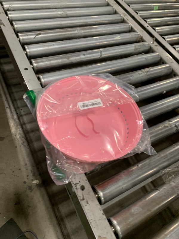 Photo 1 of Crisp Pink Microwave Splatter Cover for Food, Plates & More - Splatter-Proof Lid & Accessories - Durable, Easy-Clean Dish Cover for Microwave Oven