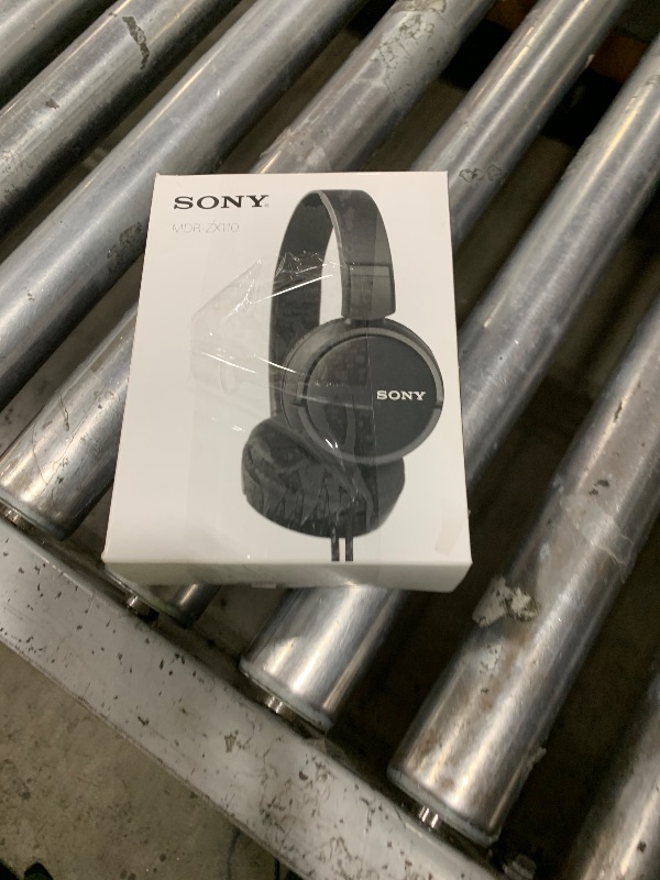 Photo 1 of Sony ZX Series Wired On-Ear Headphones, Black MDR-ZX110