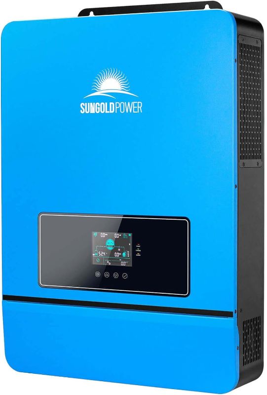 Photo 1 of SUNGOLDPOWER 8000W 48V Solar Inverter, Built-in 2 MPPT Solar Controllers, Max 200A Battery Charging, AC Input/Output 120V/240V(settable),Pure Sine Wave Inverter UL1741(WiFi and BMS COMM)
