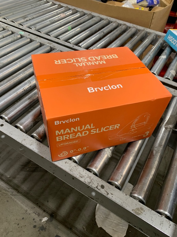 Photo 1 of ?Upgraded?Manual Bread Slicer for Homemade Sourdough Bread,Metal Guide & Adjustable Thickness, Hand Crank Bread Slicer with Scale Line and Suction Cup, Sharp Blade, Suitable for Sourdough Bread, Etc