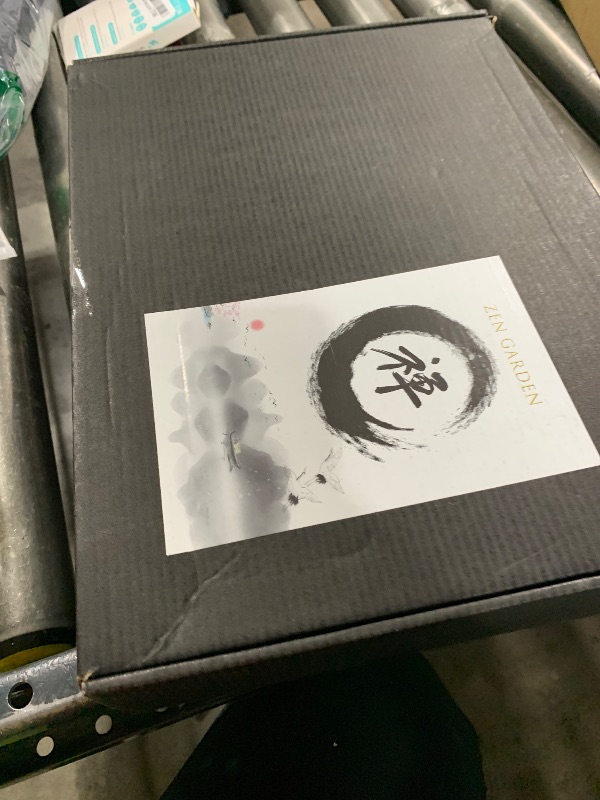 Photo 1 of 14" x 10" Large Japanese Zen Garden Kit for Desk – Includes 25+ Accessories: Sand Tray, Rake, Trees, Incense Burner, Bridge, Well, Door – Calming Decor Gift for Women, Mindfulness & Stress Relief