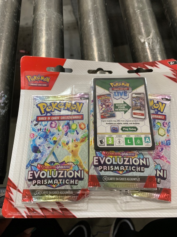Photo 1 of Pokemon TCG Scarlet & Violet Destined Rivals Three Booster Blister Pack (Receive one at Random)