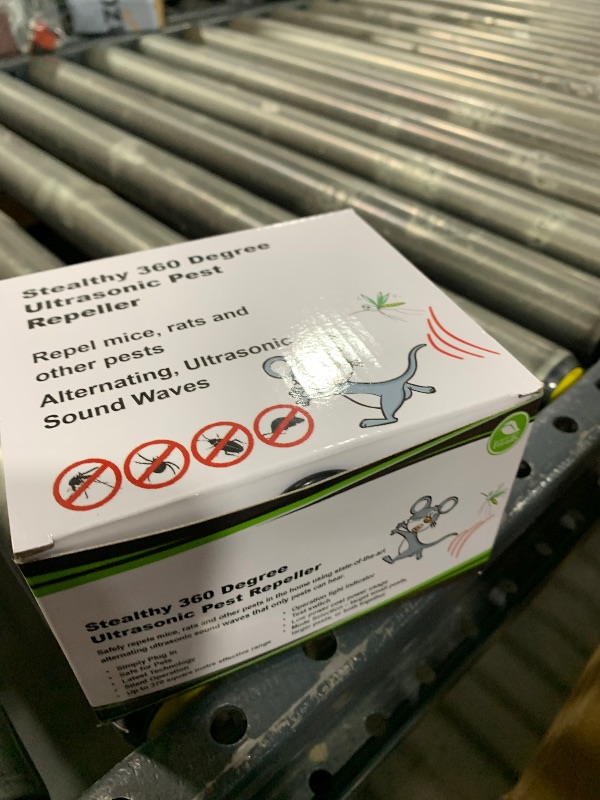Photo 1 of Ultrasonic Pest Repellent Plug in, Indoor Pest Rodent Control for Mouse Mice Rat Squirrel Bat Roach Spider Ant Bug, Electronic Repelling Device Mouse Traps for House Kitchen Garage Basement