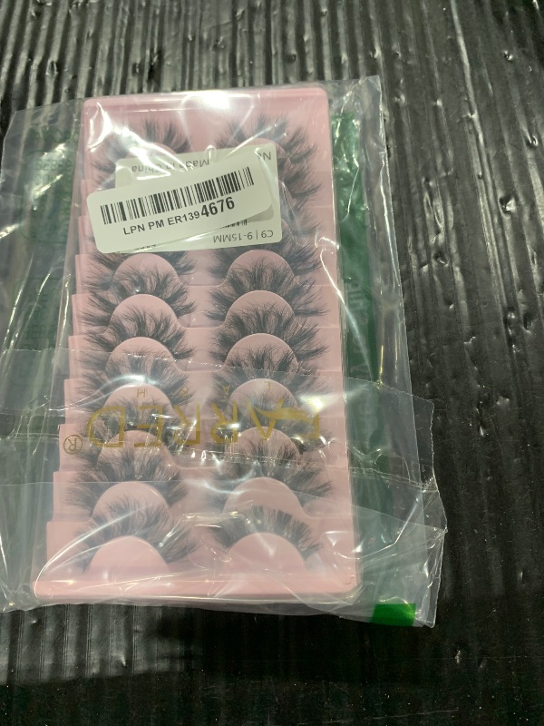 Photo 1 of FARRED Cat Eye Lashes False Eyelashes Short Natural Eyelashes 15mm Fluffy Wispy Strip Eyelash 10 Pairs Cute Natural Fake Lashes Packs Small Full Pestañas Set (C9 | 9-15MM)