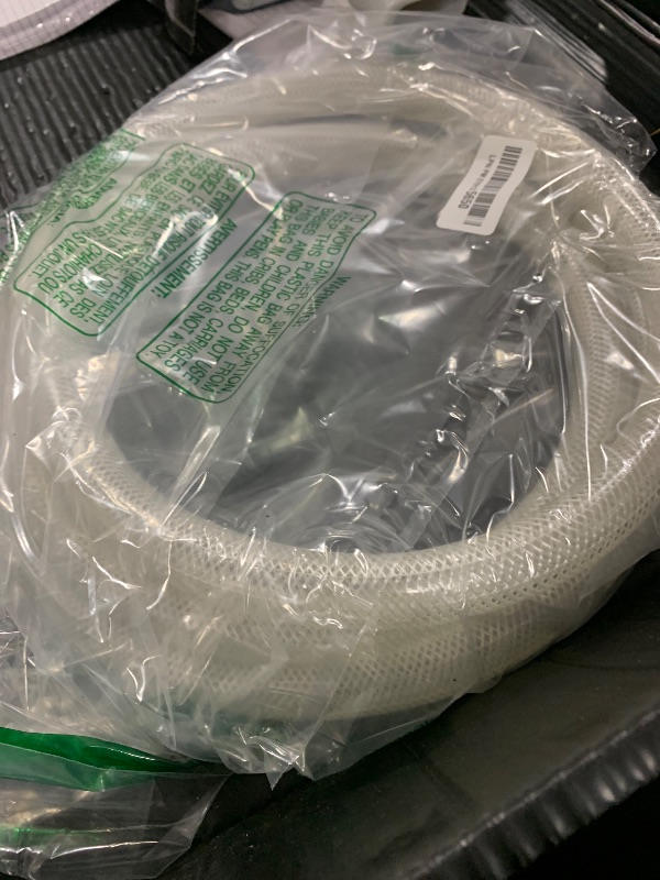 Photo 1 of 3/4" ID x 1" OD - 10 Ft High Pressure Braided Clear PVC Tubing Flexible Vinyl Tube, Heavy Duty Reinforced Vinyl Hose Tubing