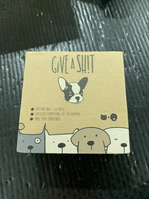 Photo 1 of 100% Certified Home Compostable Dog Poop Bags - 10% to Charity - ASTM D6400 & EN 13432 Compliant - 240 x Plant Based Compostable Poop Bags (16 Rolls)