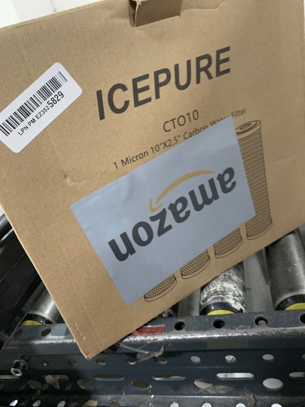 Photo 1 of ICEPURE 1 Micron 2.5" x 10" Whole House CTO Carbon Sediment Water Filter Cartridge Compatible with DuPont WFPFC8002, WFPFC9001, SCWH-5, WHCF-WHWC, WHCF-WHWC, FXWTC, CBC-10, RO Unit, Pack of 4