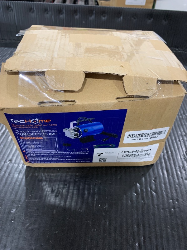 Photo 1 of Pump with Hose, 115V 1/10HP 330GPH Power Water Pump Transfer Drain Pump, with Suction Hose Kit.