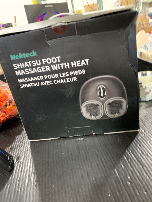 Photo 1 of Nekteck Shiatsu Foot Massager with Heat, FSA Eligible Deep Kneading Therapy Air Compression, HSA Feet Massage Improve Blood Circulation Foot Wellness Soothing Pain Relief, Relax for Home Office Use