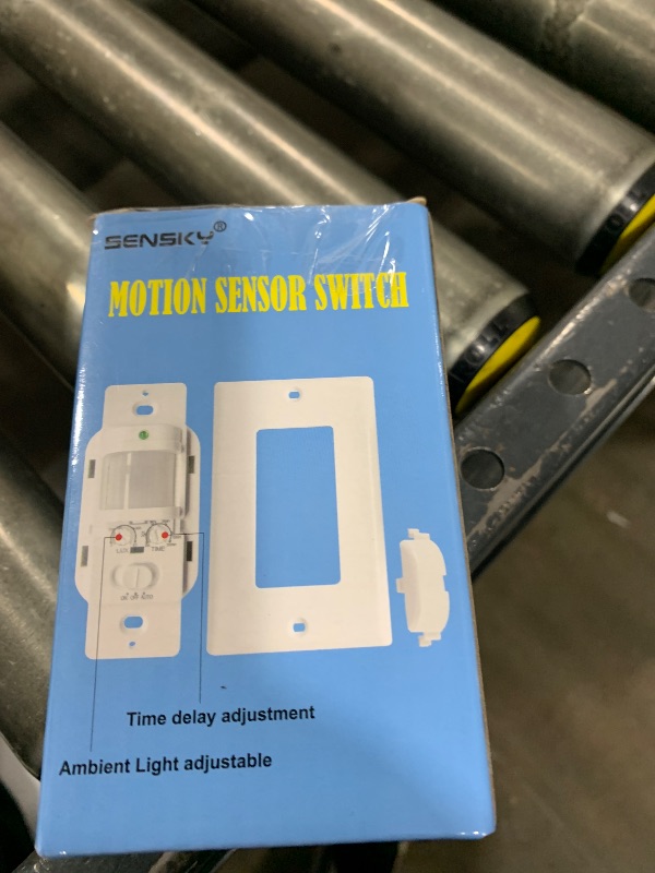 Photo 1 of Sensky BS033C 110v Motion Sensor Light Switch, 180 Degree View Occupancy Sensor Switch, Wall Sensor Switch Light Sensor,Single Pole (Neutral Wire Required), White