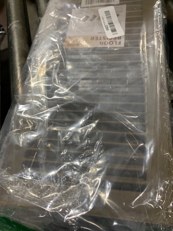 Photo 1 of Howeall 6x12 Inch Floor Register - Heavy Duty Steel Walkable Floor Vents - Easy Adjust Air Supply Lever - Vent Covers for Home (Brown)