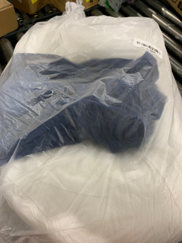 Photo 1 of 1 MIDDLE ONE Body Pillow for Adults, Bolster Pillow with Removable Velvet Cover, Long Round Cervical Roll Pillow, 47" x 7.87", Blue