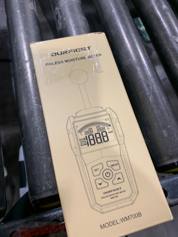 Photo 1 of Wood Moisture Meter, DURFICST Pinless Moisture Meter with Colour LCD Display and Audible Alarm, Moisture Reader for All Building Materials, Wood, Wall, Plaster, Masonry…