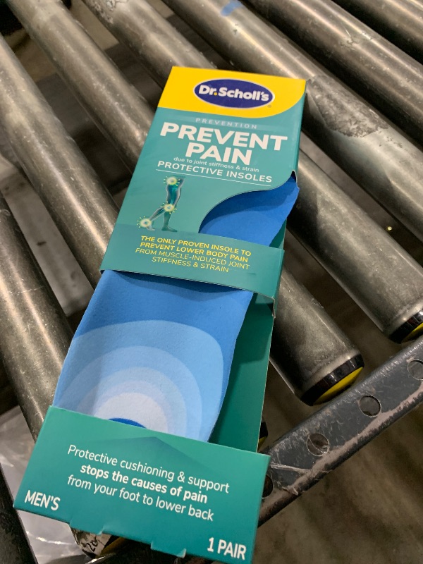 Photo 1 of Dr. Scholl's Prevent Pain Protective Insoles, Protect Against Foot, Knee, Lower Back Pain, Promote Foot Health & Wellness, Trim to Fit Insert, Men Shoe Size 8-14, 1 Pair