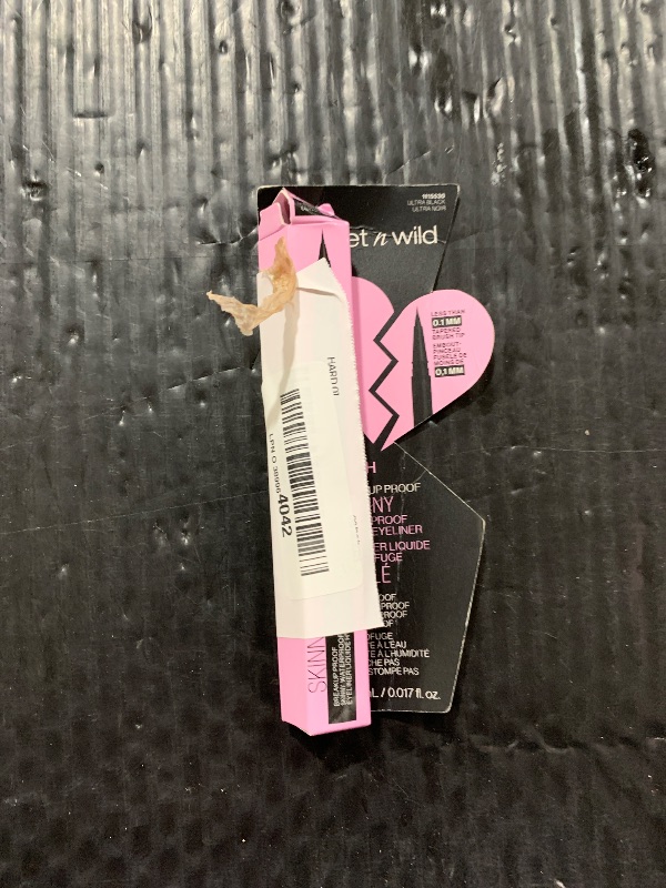 Photo 1 of wet n wild Mega Last Breakup Proof Liquid Eyeliner - Ultra-Fine Brush, Waterproof, Long-Lasting - Cruelty-Free & Vegan - Ultra Black