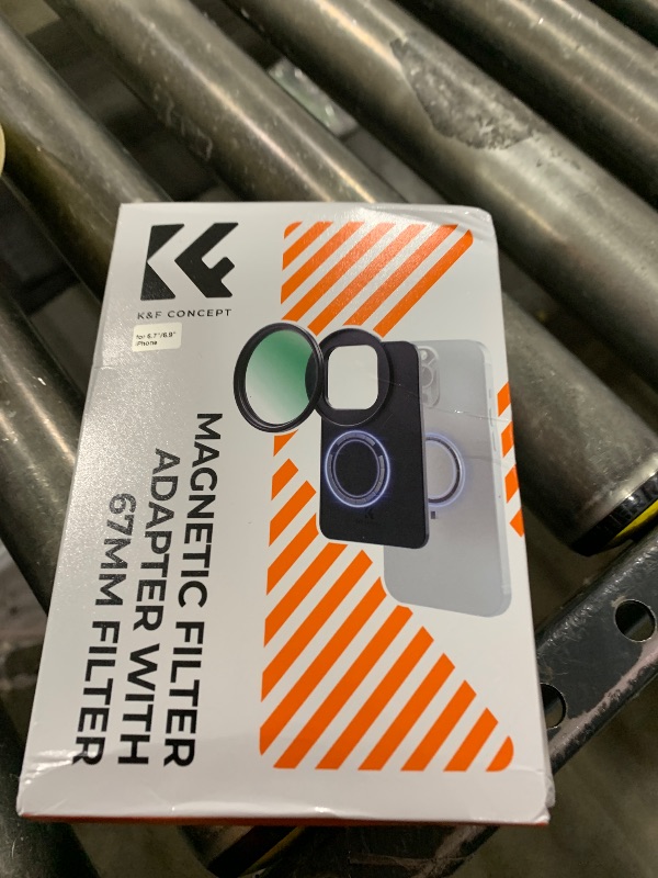 Photo 1 of K&F Concept 6.7 inch Magnetic Lens Filter Mount Adapter with 67mm Variable ND2-32 Filter Compatible with iPhone, Compatible with 17/16/15/14/13/12 Pro Max, 16/15/14 Plus