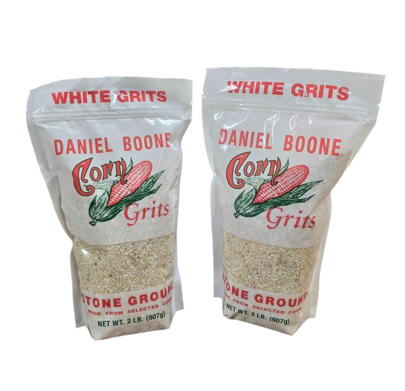 Photo 1 of Daniel Boone Fresh Coarse Stone Ground White Corn Grits 2/2 Pound Bags
