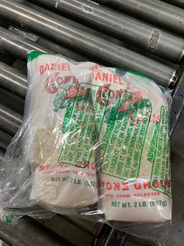 Photo 1 of Daniel Boone Fresh Coarse Stone Ground White Corn Grits 2/2 Pound Bags
